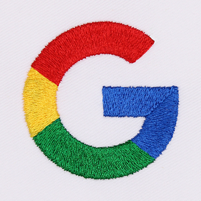 Custom Embroidery for Google by Wholesale Hats