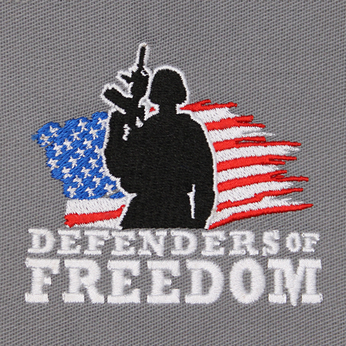 Custom Embroidery for Defenders of Freedom by Wholesale Hats