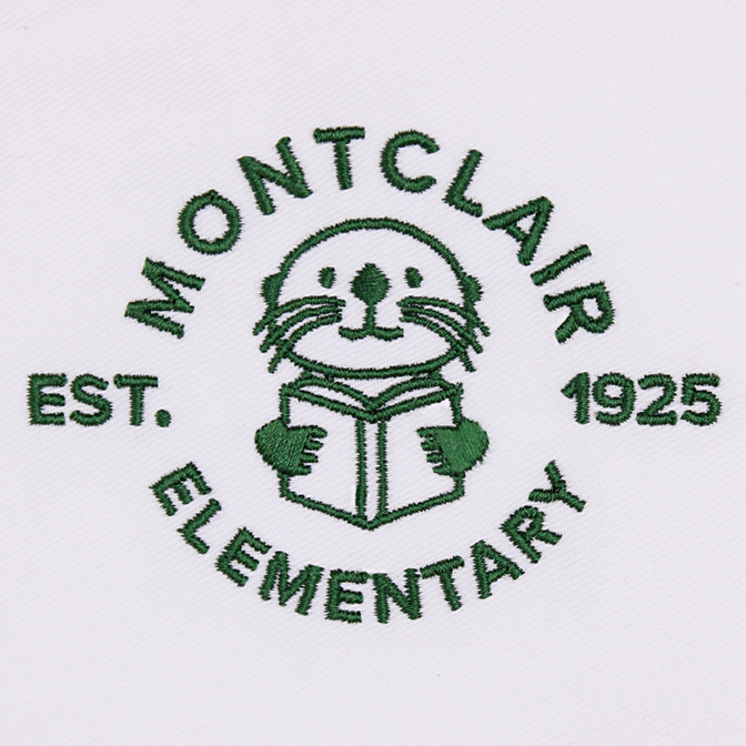 Custom Embroidery for Montclair Elementary Est. 1925 by Wholesale Hats