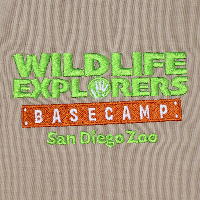 Custom Embroidery for Wildlife Explorers Basecamp San Diego Zoo by Wholesale Hats