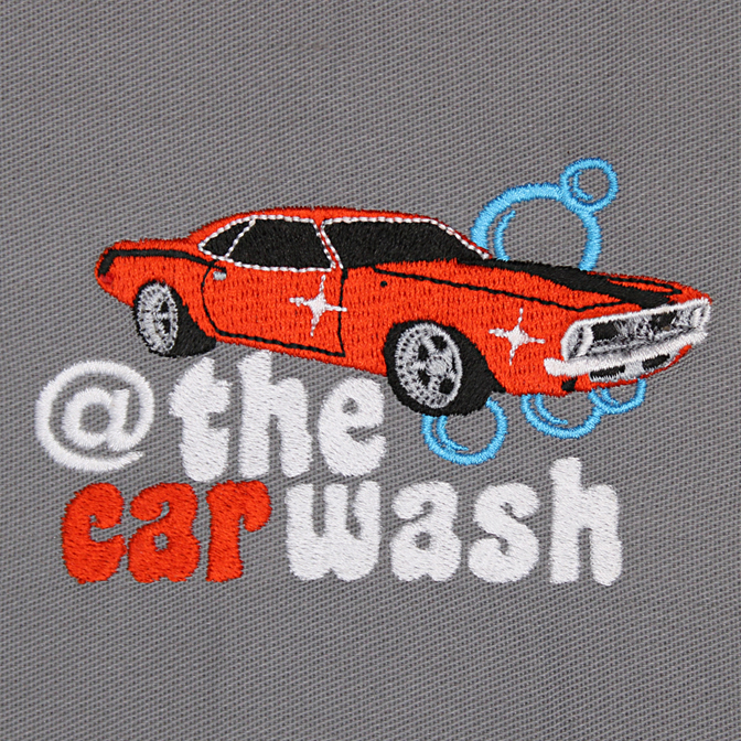 Custom Embroidery for @ the car wash by Wholesale Hats